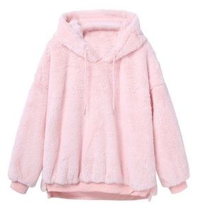 Brand new Super soft Pink hoodie fleece